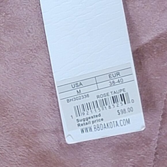 NWT BB Dakota Stitch Fix Freda Faux Suede Jacket Blush - M - Picture 9 of 10